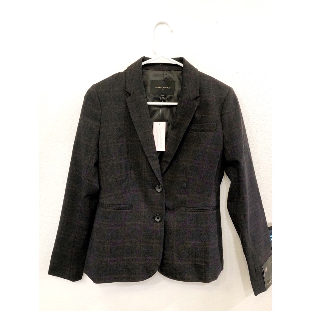 Banana Republic Plaid Blazer